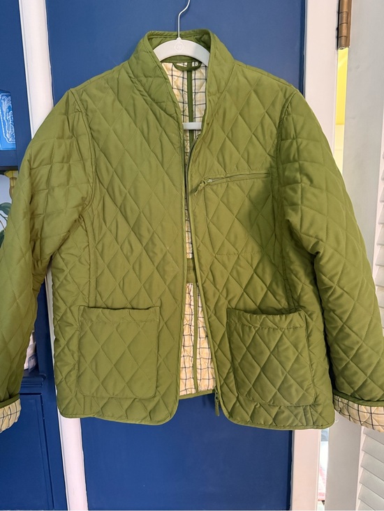 john partridge Jackets & Blazers - Olive Green Diamond Quilted Jacket